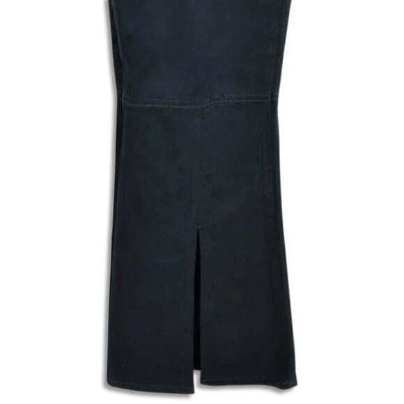 Tommy Hilfiger Women's Faux Suede Front Slits Flare Jeans - Picture 4 of 5